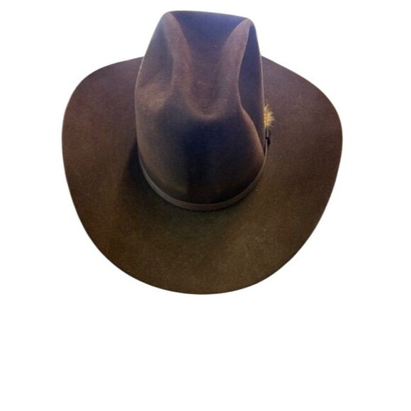 Resistol 7 1/8 XX Beaver Felt Cowboy Hat Western Style Brown - Picture 4 of 9